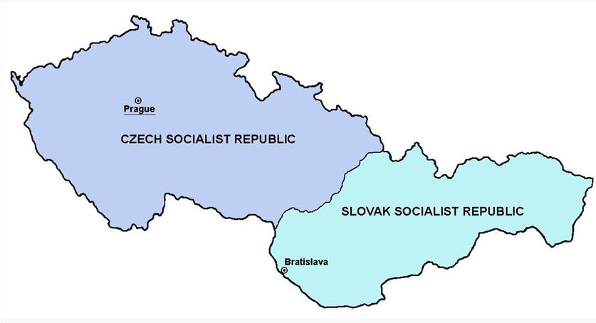 1992年7月23日 捷克和斯洛伐克分裂