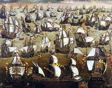 1588年7月29日 西班牙无敌舰队在英吉利海峡被英国海军击败