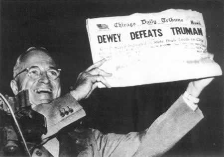 1948年11月2日 杜鲁门连任美国总统