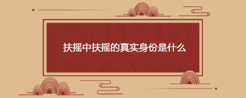 扶摇中扶摇的真实身份是什么