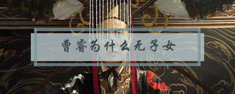 曹睿为什么无子女