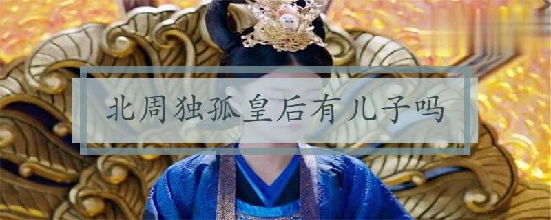 北周独孤皇后有儿子吗