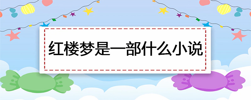 红楼梦是一部什么小说