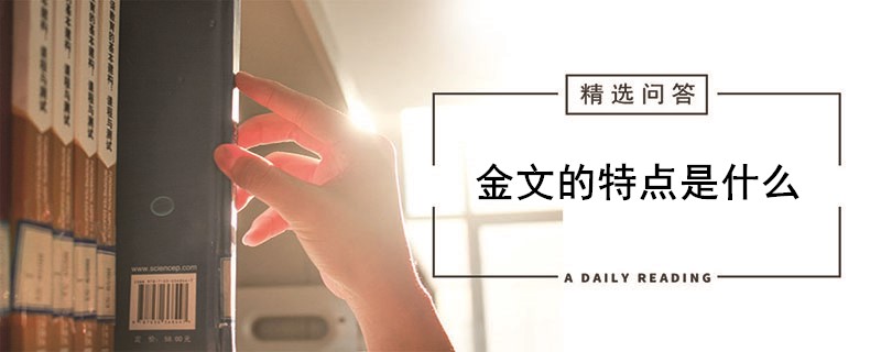 金文的特点是什么