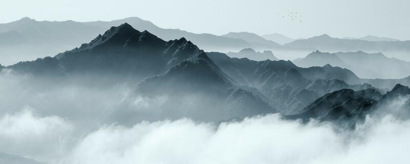 望岳中表现泰山高峻幽深