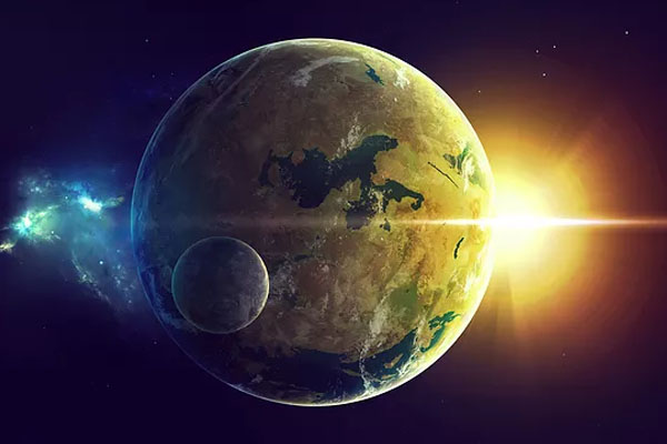 地球绕太阳转的方向