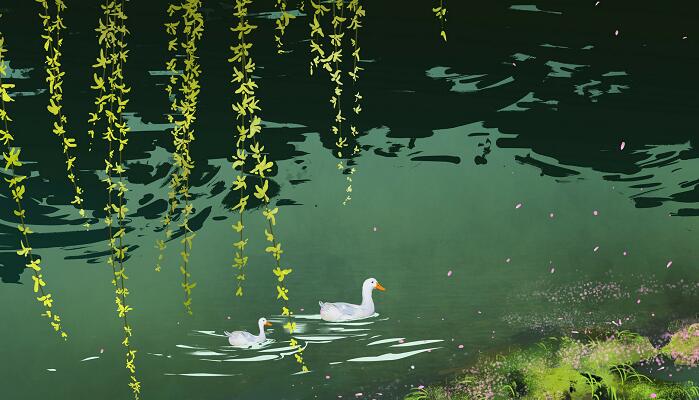 惠崇春江晚景古诗1、2句的意思