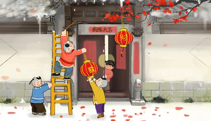 元日描写了哪四个场景