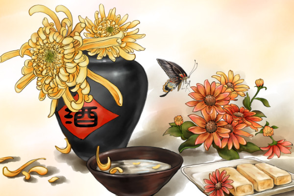 遥怜故乡菊应傍战场开的意思  