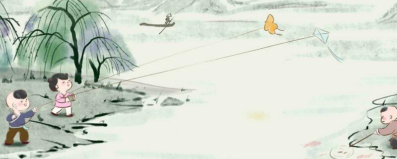 村居勾画出一幅生机勃勃的什么图