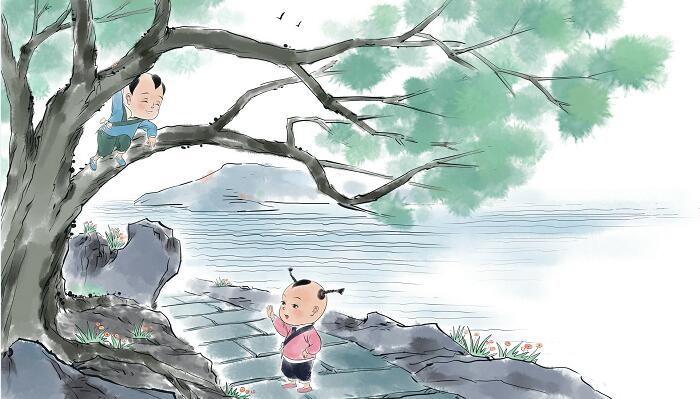 稚子弄冰古诗注音版