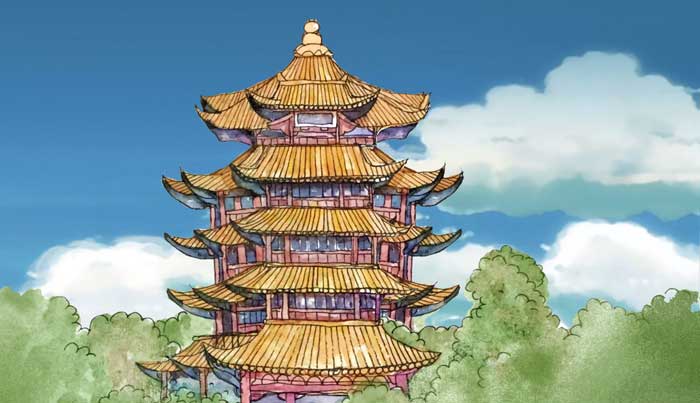 黄鹤楼颈联描绘的画面