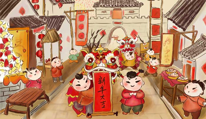 爆竹声中一岁除全诗