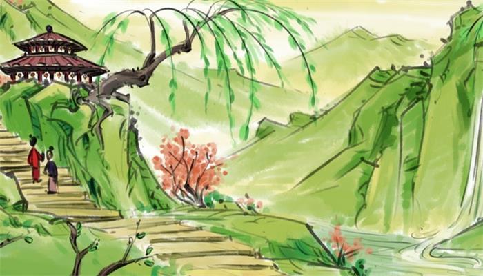 慧崇春江晓景古诗的意思