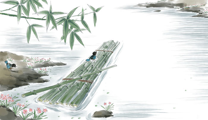 过分水岭古诗拼音版