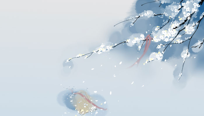 白梅古诗带拼音