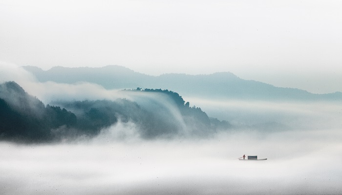 雨后云海的句子