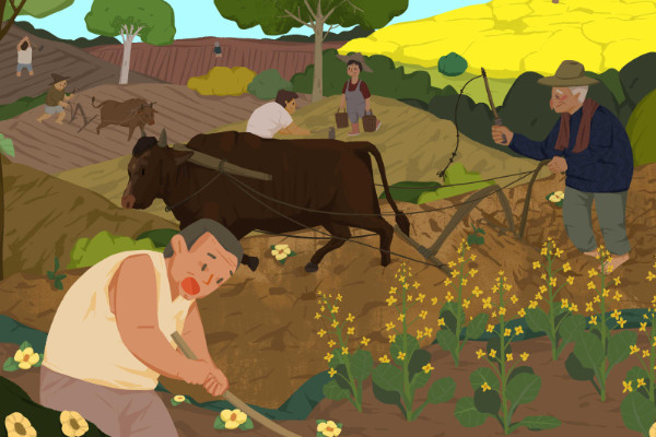 《四时田园杂兴》古诗其一  