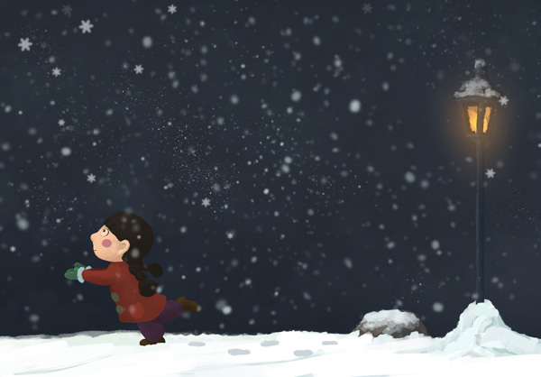 夜雪拼音版