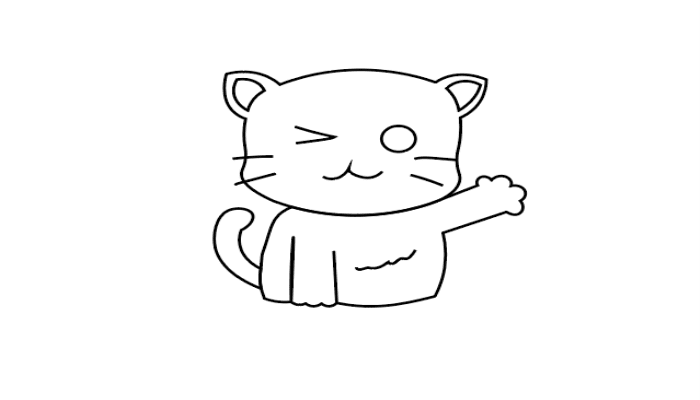 线猫动物画