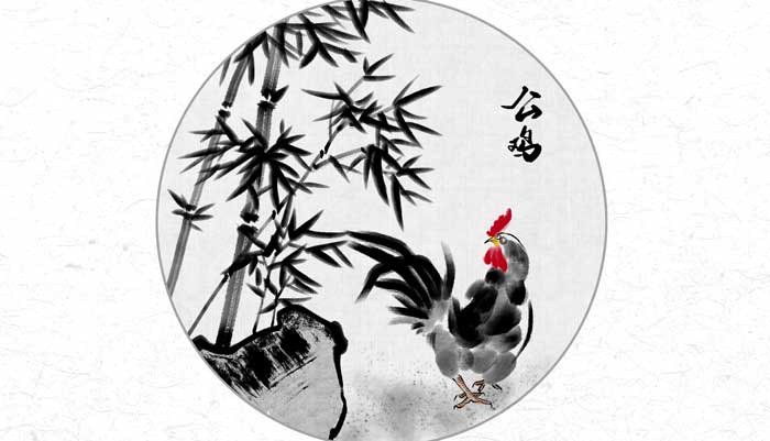 画鸡古诗译文
