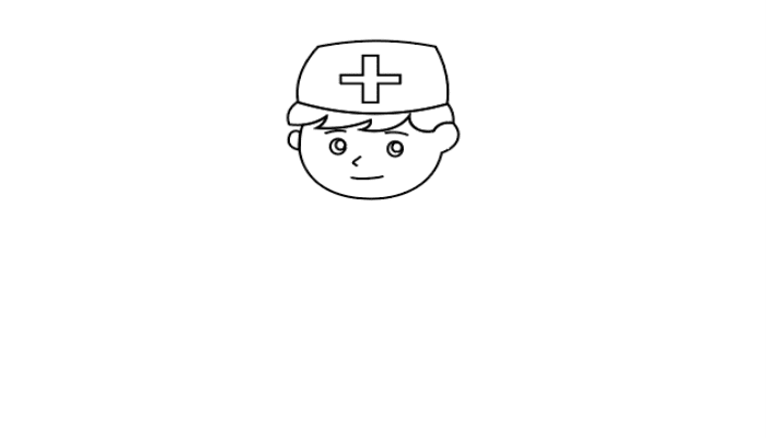 致敬医生儿童画