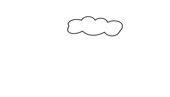 下雨的画