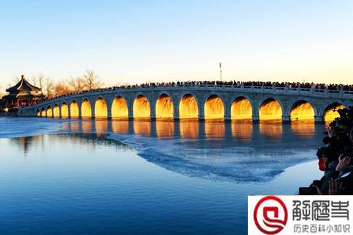 颐和园十七孔桥现金光穿洞奇景怎么回事?为什么会出现金光穿洞?