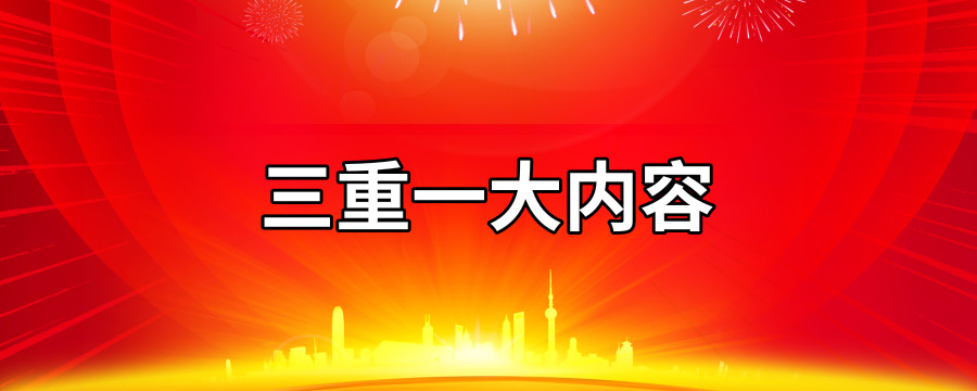 三重一大内容