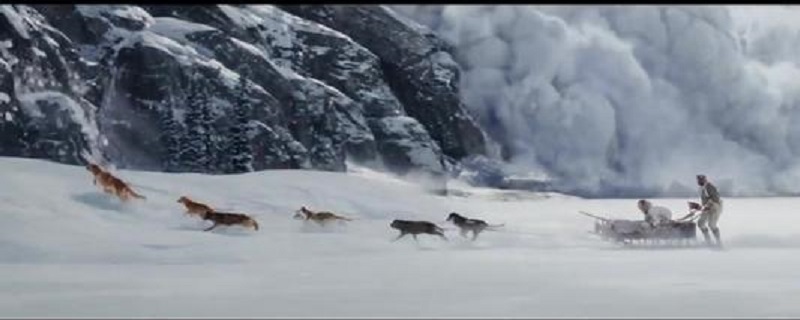 狗拉雪橇躲避雪崩的电影