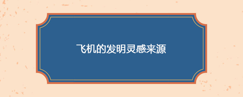 飞机的发明灵感来源