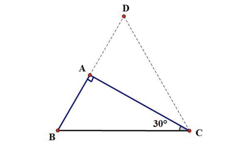 直角三角形中30度角所对的直角边等于