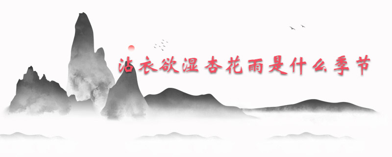 沾衣欲湿杏花雨是什么季节