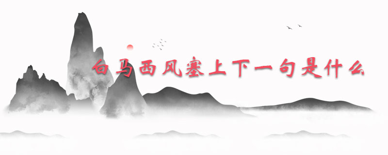 白马西风塞上下一句是什么