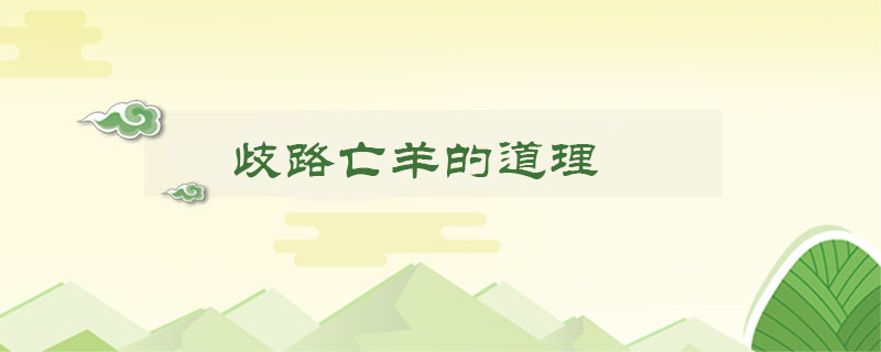 歧路亡羊的道理