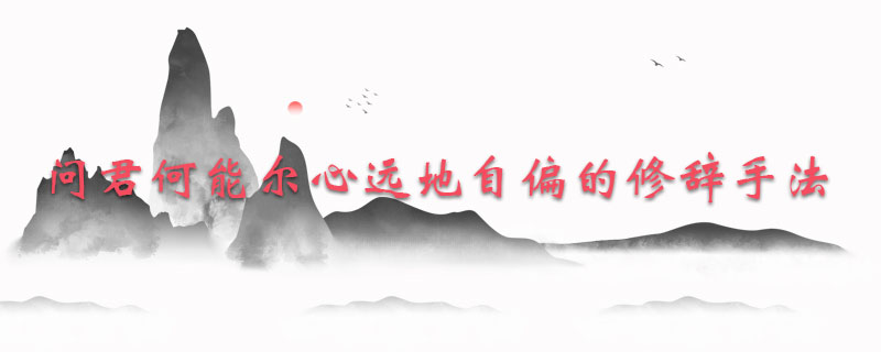 问君何能尔心远地自偏的修辞手法