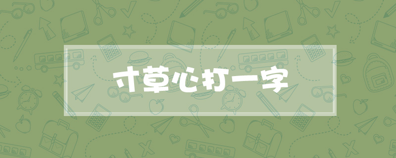 寸草心打一字