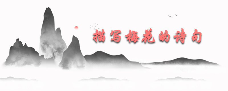 描写梅花的诗句