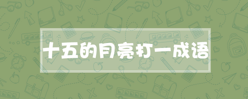 十五的月亮打一成语