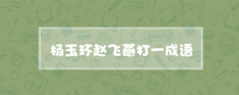 杨玉环赵飞燕打一成语