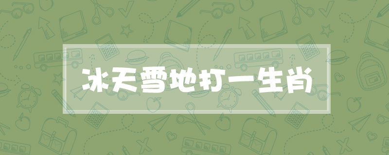 冰天雪地打一生肖