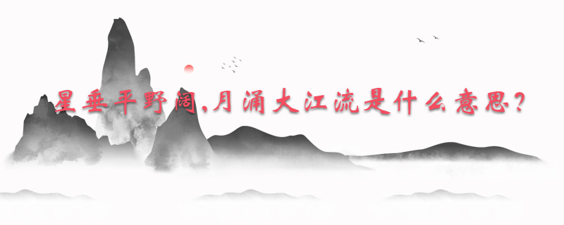 星垂平野阔,月涌大江流是什么意思?