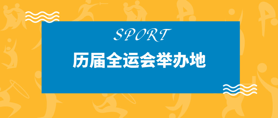 历届全运会举办地