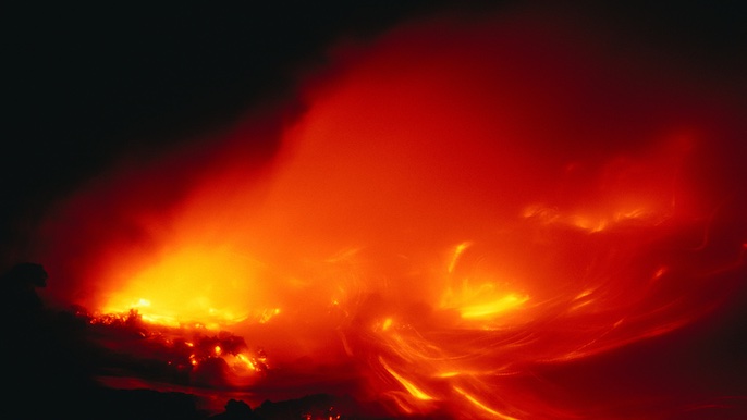 1986年11月23日 日本大岛火山爆发