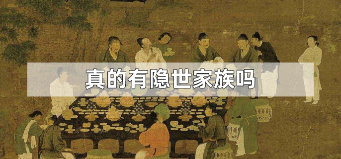 真的有隐世家族吗
